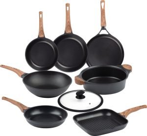 Rosmarino Black Line Pannenset 8-delig