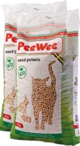 Peewee houtkorrels kattenbakvulling