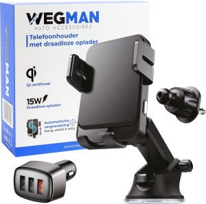 Wegman Qi 15W telefoonhouder-auto