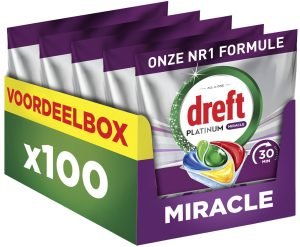 Dreft Platinum Miracle 30 Minute vaatwastabletten